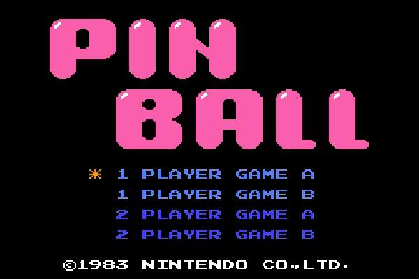 ファミコンのピンボールが懐かしい 1984年 任天堂より 懐かしのレトロゲーム